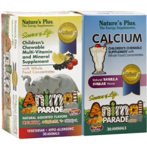 Bộ SP Animal Parade Calcium + Assorted - Bé cao lớn, ăn ngon hơn (Loại 30 viên)