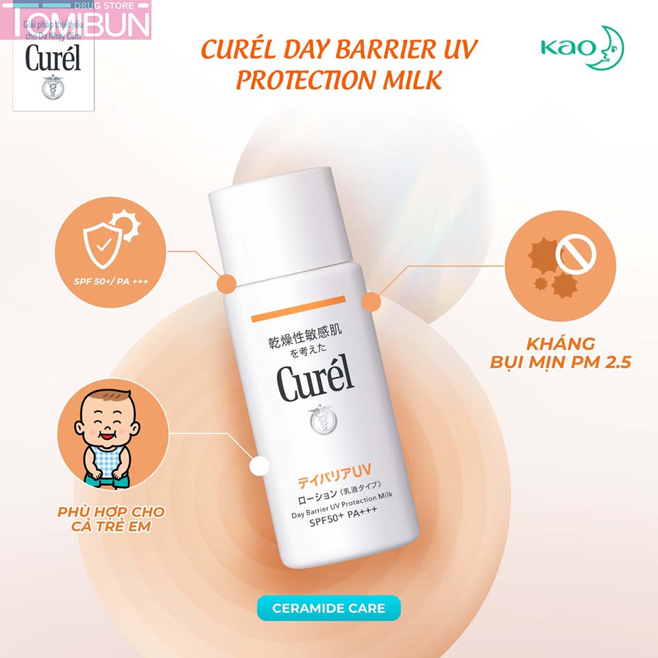 SỮA CHỐNG NẮNG CUREL UV PROTECTION MILK SPF 50+ PA+++