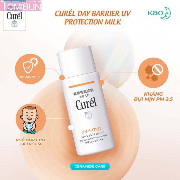 SỮA CHỐNG NẮNG CUREL UV PROTECTION MILK SPF 50+ PA+++ 