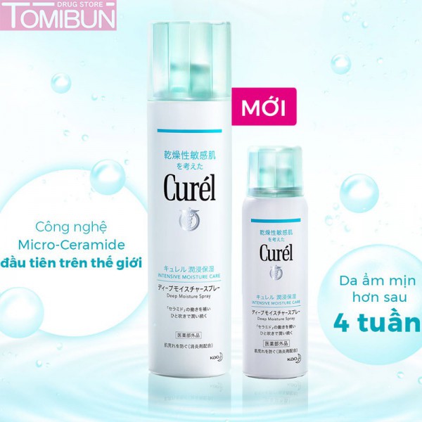 XỊT DƯỠNG DA CẤP ẨM CHUYÊN SÂU CUREL INTENSIVE MOISTURE CARE DEEP MOISTURE SPRAY 