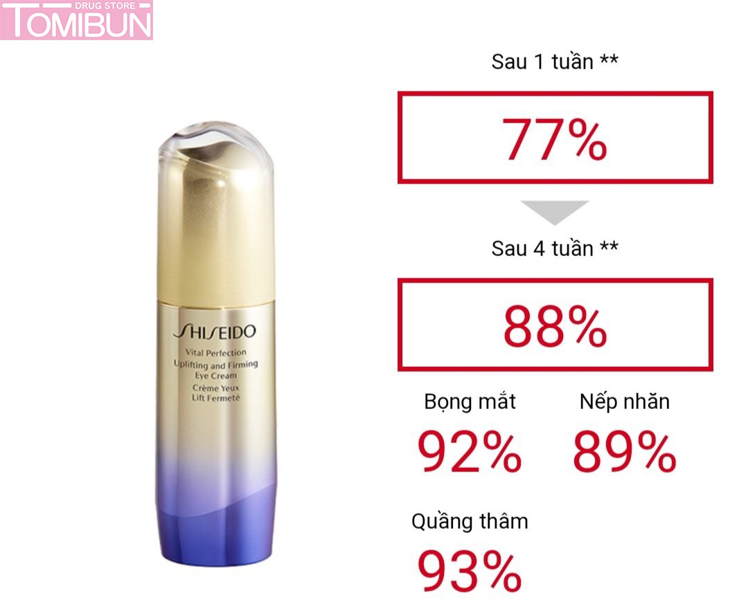 KEM DƯỠNG MẮT SHISEIDO UPLIFTING AND FIRMING EYE CREAM