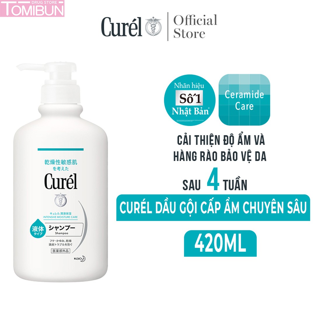 DẦU GỘI CẤP ẨM CHUYÊN SÂU CUREL INTENSIVE MOISTURE CARE SHAMPOO 