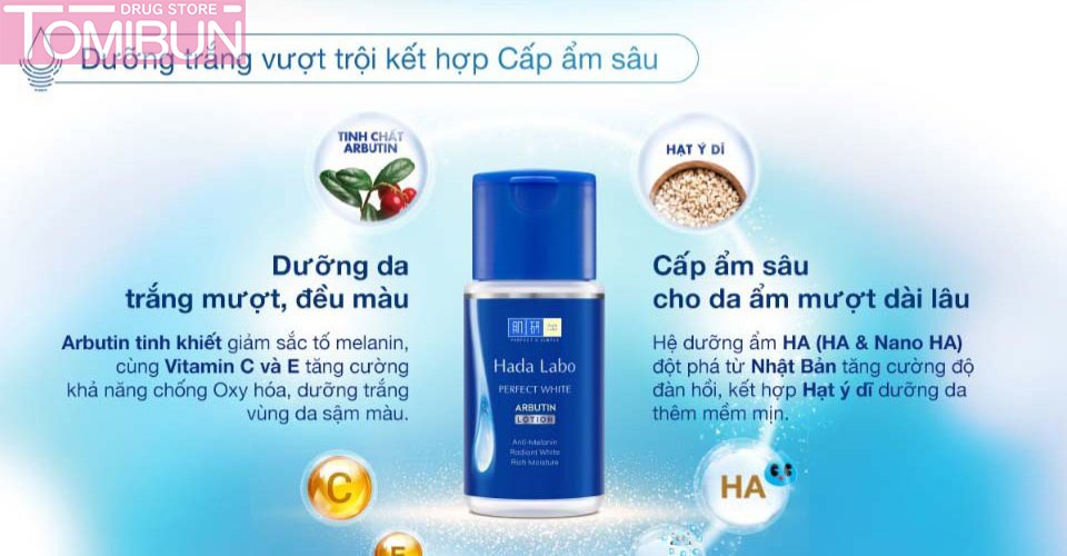 DUNG DỊCH DƯỠNG TRẮNG HADA LABO PERFECT WHITE LOTION