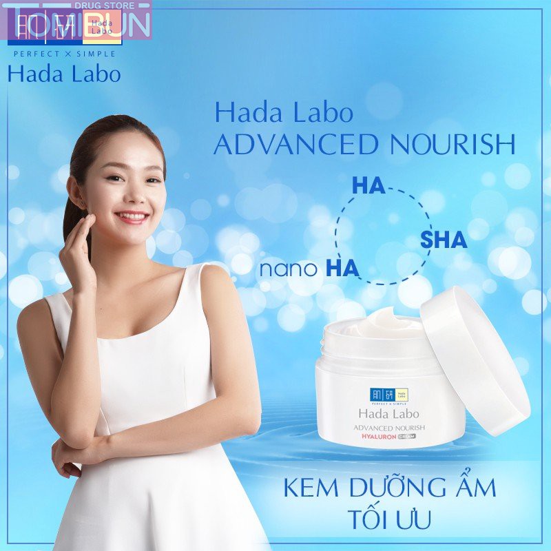 KEM DƯỠNG ẨM CHO MỌI LOẠI DA HADA LABO ADVANCED NOURISH HYALURON CREAM