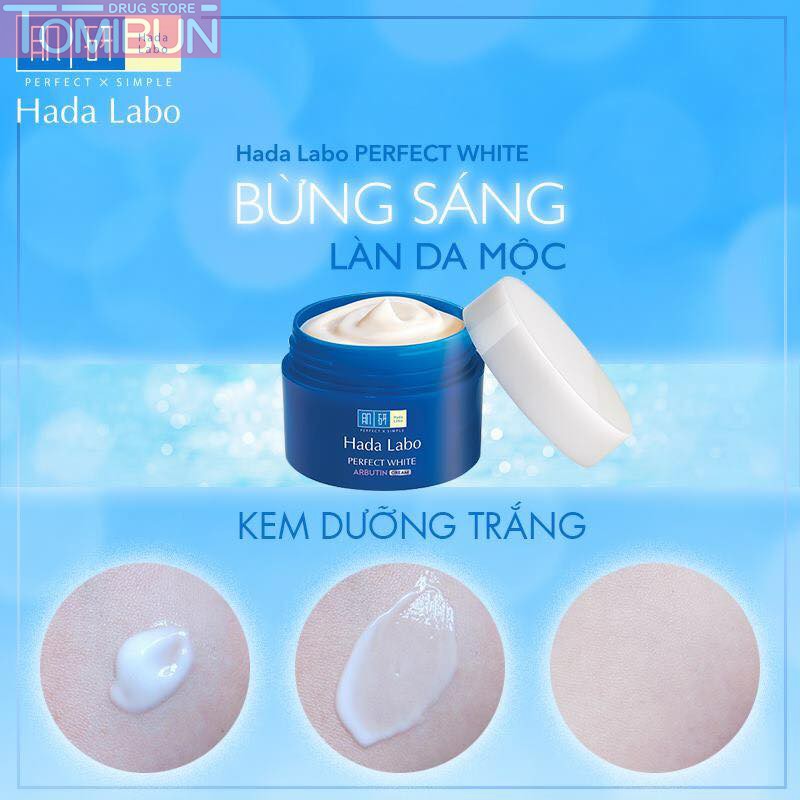 KEM DƯỠNG SÁNG DA HADA LABO PERFECT WHITE ARBUTIN CREAM