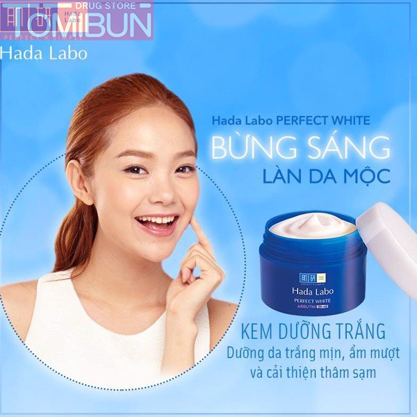 KEM DƯỠNG SÁNG DA HADA LABO PERFECT WHITE ARBUTIN CREAM