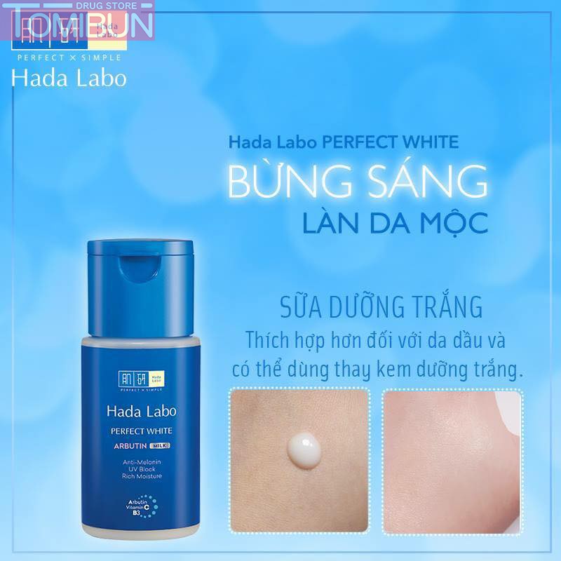 SỮA DƯỠNG TRẮNG HADA LABO PERFECT WHITE ARBUTIN MILK