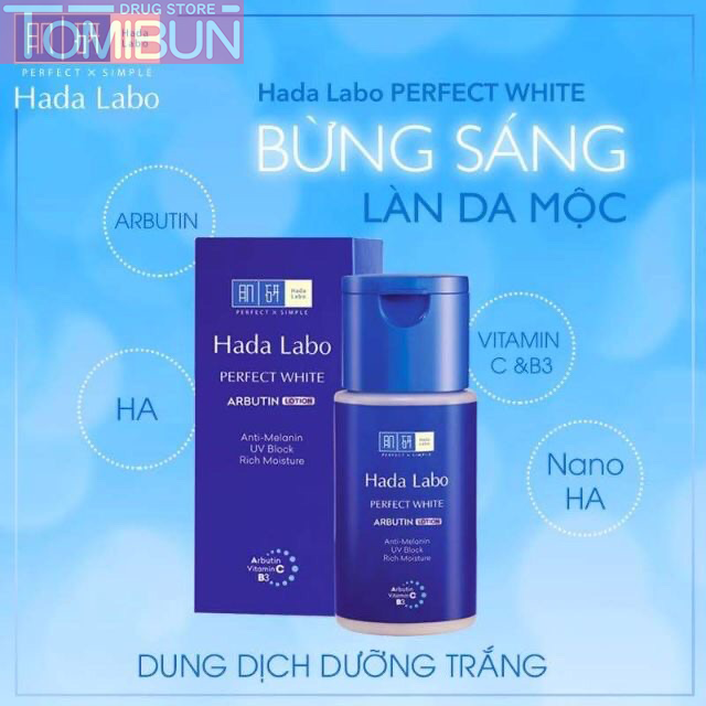 DUNG DỊCH DƯỠNG TRẮNG HADA LABO PERFECT WHITE ARBUTIN LOTION