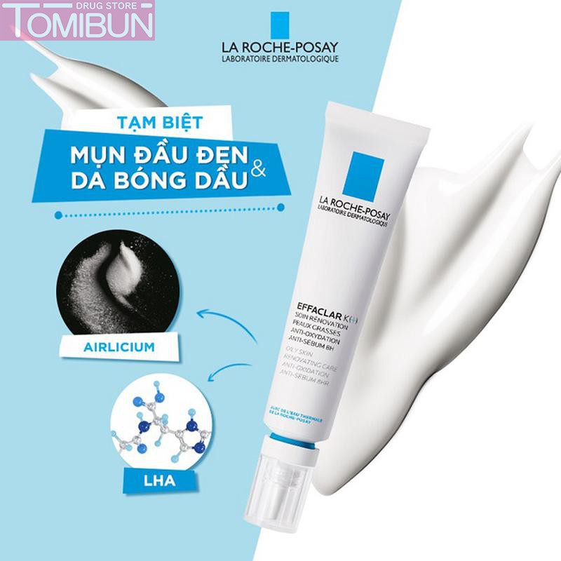 KEM TRỊ MỤN ĐẦU ĐEN VÀ GIẢM BÓNG NHỜN LA ROCHE POSAY EFFACLAR K+