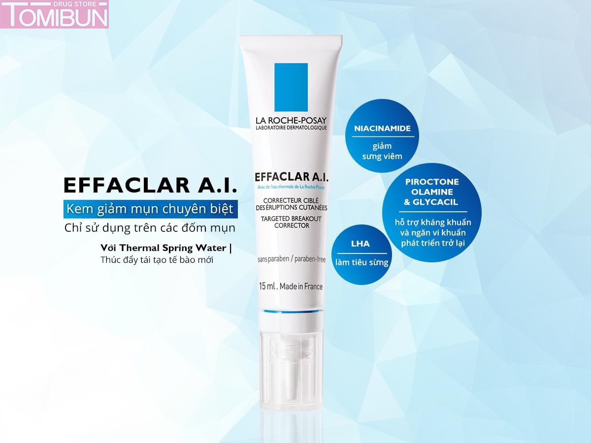 KEM DƯỠNG LÀM GIẢM MỤN CHUYÊN BIỆT LA ROCHE-POSAY EFFACLAR A.I