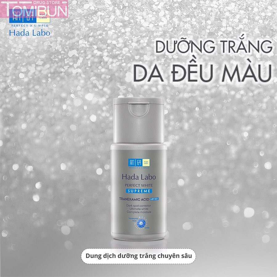 DUNG DỊCH HADA LABO PERFECT WHITE SUPREME LOTION DƯỠNG SÁNG DA CHUYÊN SÂU