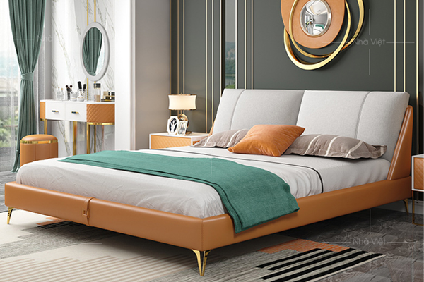 Giường da Doric E014