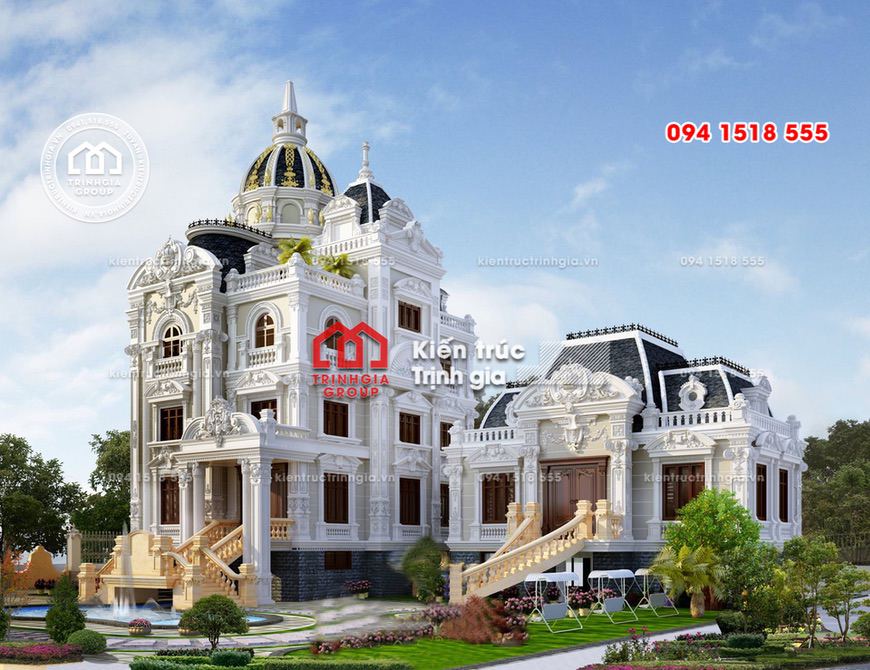 Lâu đài đôi đẹp với mức đầu tư 30 tỷ choáng ngợp ở Ninh Bình