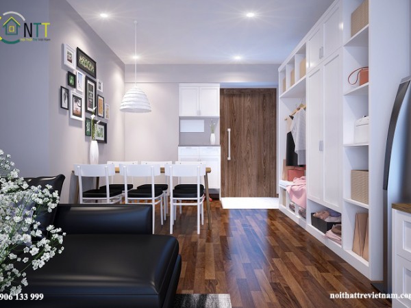 Thiết kế nội thất chung cư Seasons Avenue Mỗ Lao Hà Đông - Căn hộ chị Nụ