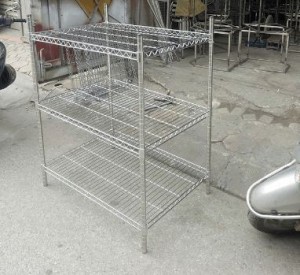 Kệ lưới lắp ráp các tầng bằng inox