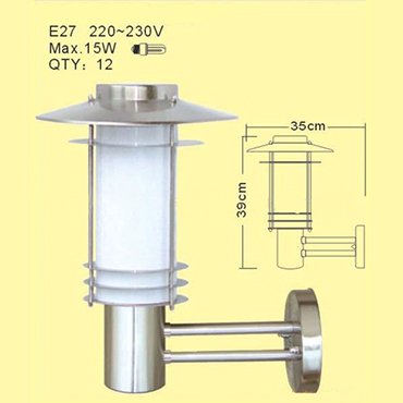 ĐÈN TƯỜNG INOX ROL228