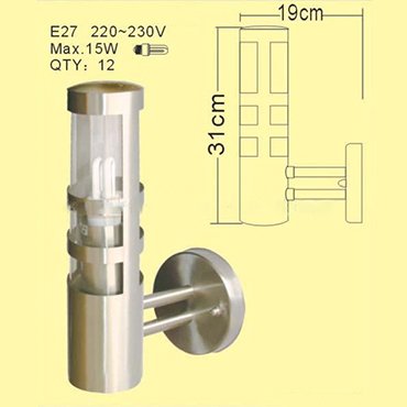ĐÈN TƯỜNG INOX ROL216