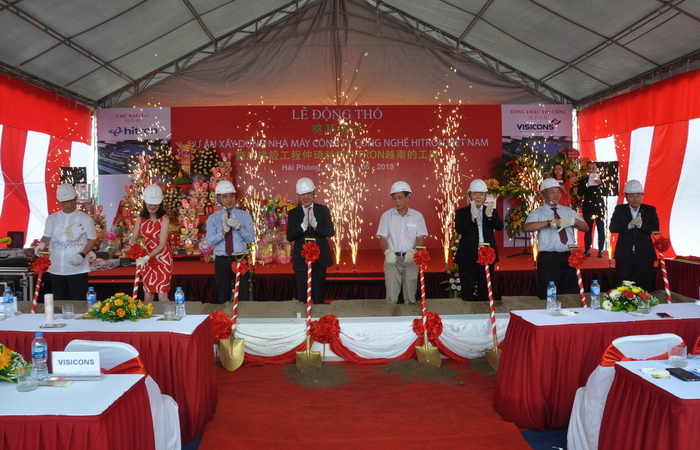 Lễ động thổ dự án: Nhà máy Công ty TNHH Công nghệ Hitron Việt Nam